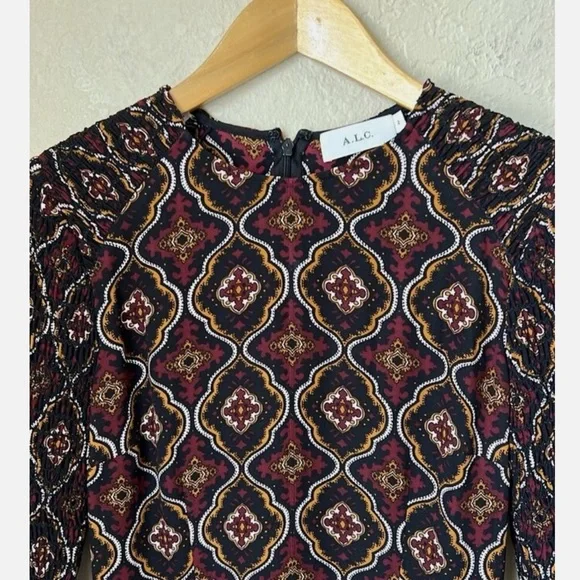 A.L.C Alexa A-Line Silk Mini Dress - Kaleidoscope - Size 2 - NWoT! - Picture 6 of 10